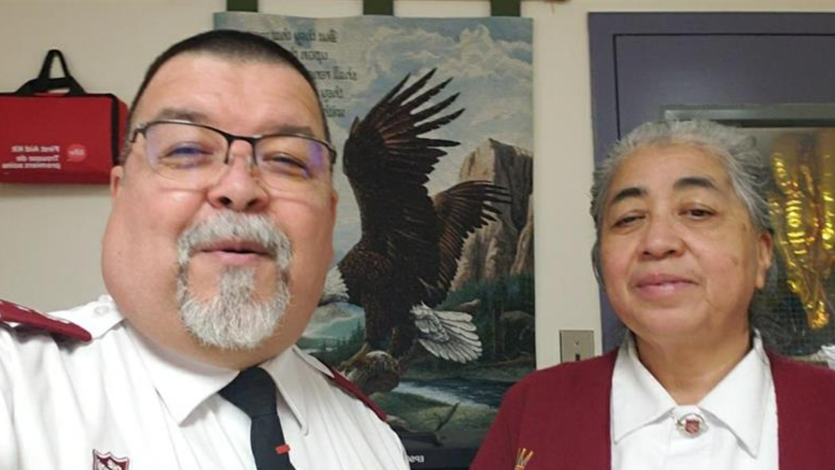 Two Salvation Army officers